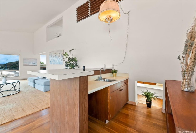 Ready to entertain? Wet bar located at the end of the living area is perfect to utilize for gatherings!