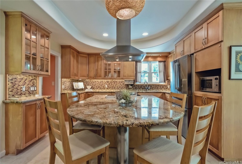 Architecturally and very thoughtfully, this well appointed kitchen will not disappoint you.