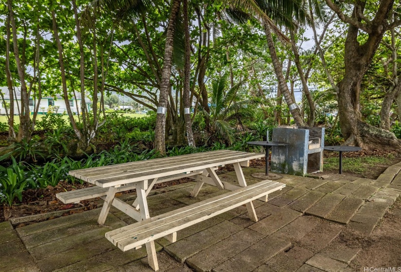Table for outdoor picnics.