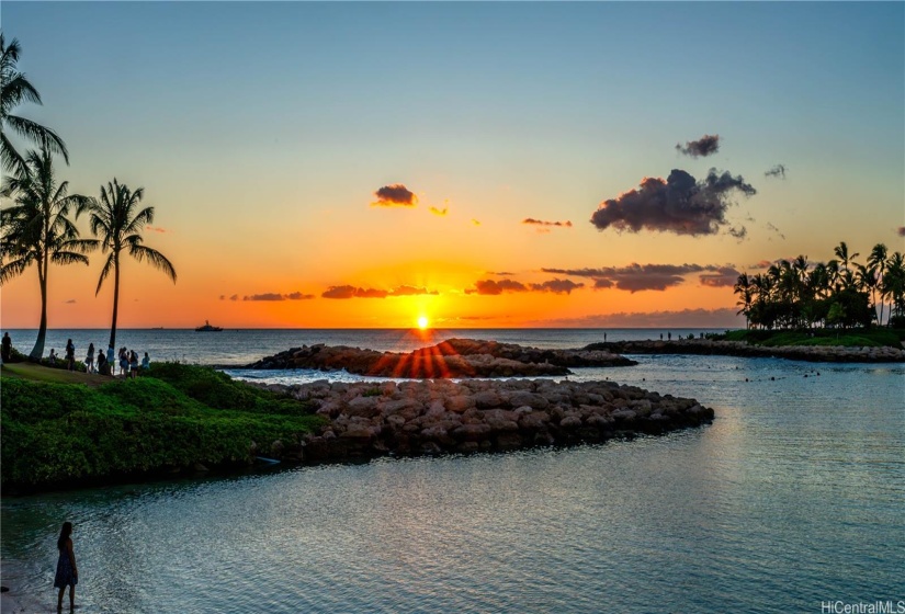 Spectacular Sunset Over the Ko Olina Lagoon