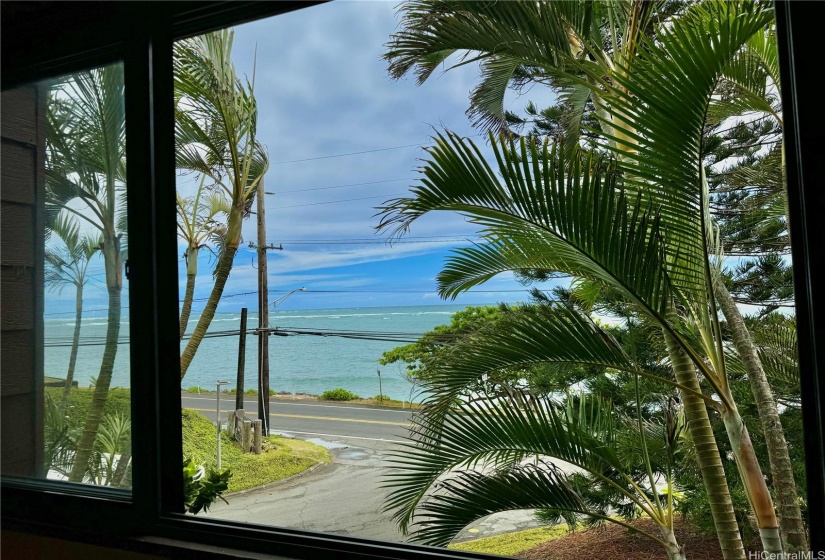 Enjoy the ocean breeze and view from the lanai.