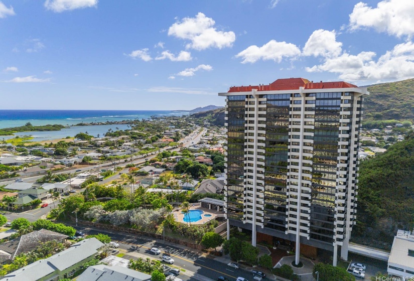 This iconic luxury condo is a landmark as you enter Hawaii Kai.