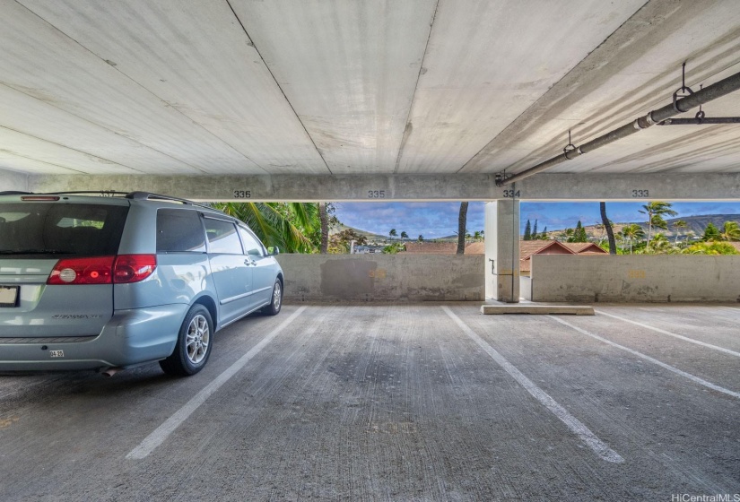 Parking stall #335 located on 3rd floor of parking structure