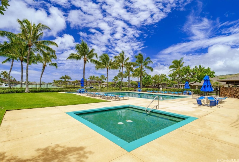 Wading pool and main pool area.