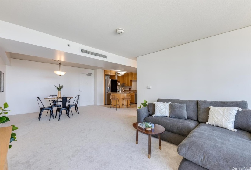 Open floor plan with lots of natural light