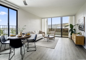 Living & Dining area with sweeping views of Hawaii Kai