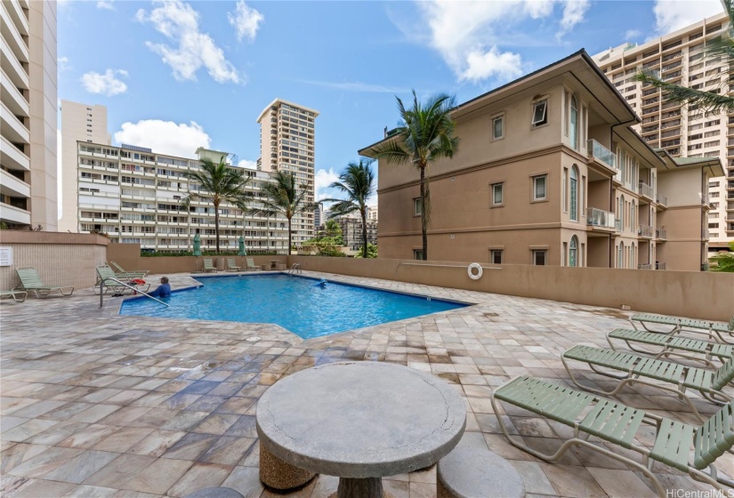 pool is perfect on hot sunny days in Hawaii