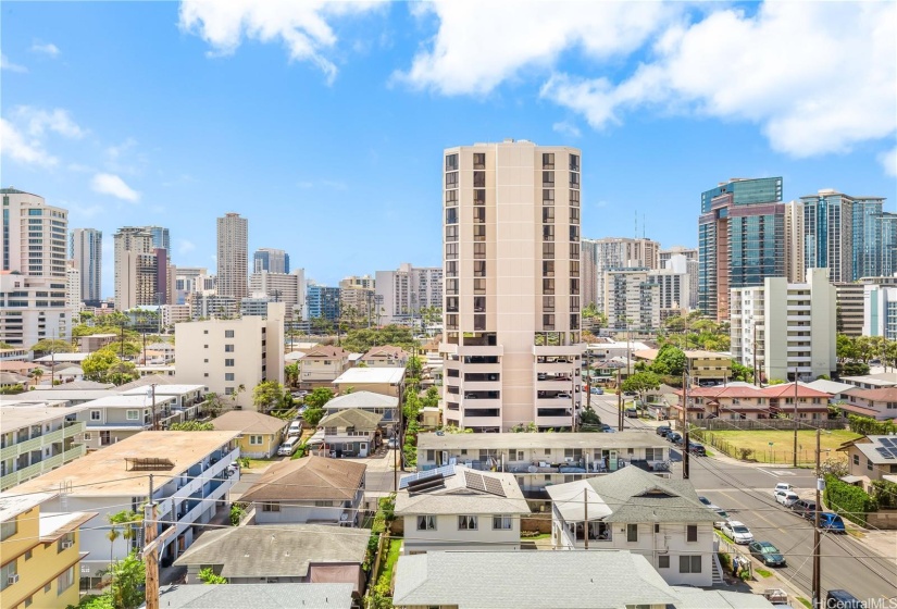 The scene toward Waikiki.