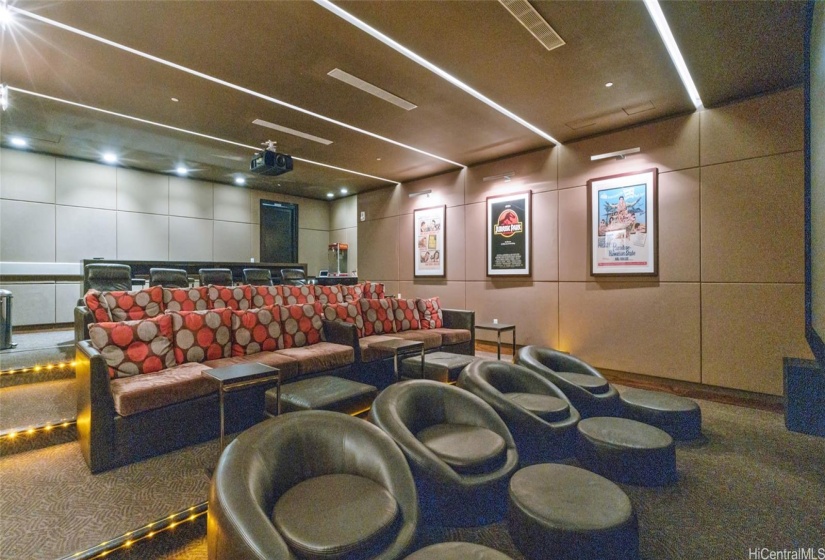 Reserve the Theater for private screenings and enjoy fresh popcorn from the theater style popcorn machine.