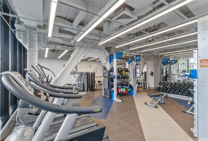 The gym was thoughtfully renovated with new equipment and fitness routines.