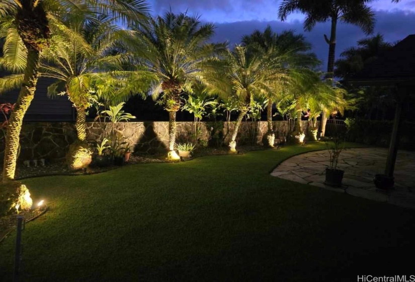 Beautiful landscaping and lighting !