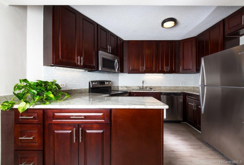 Remodeled kitchen