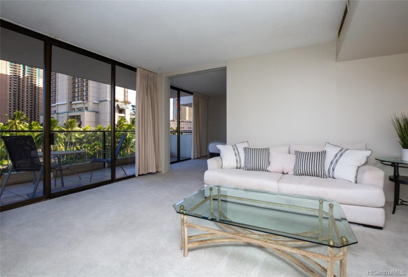 Living room toward master bedroom