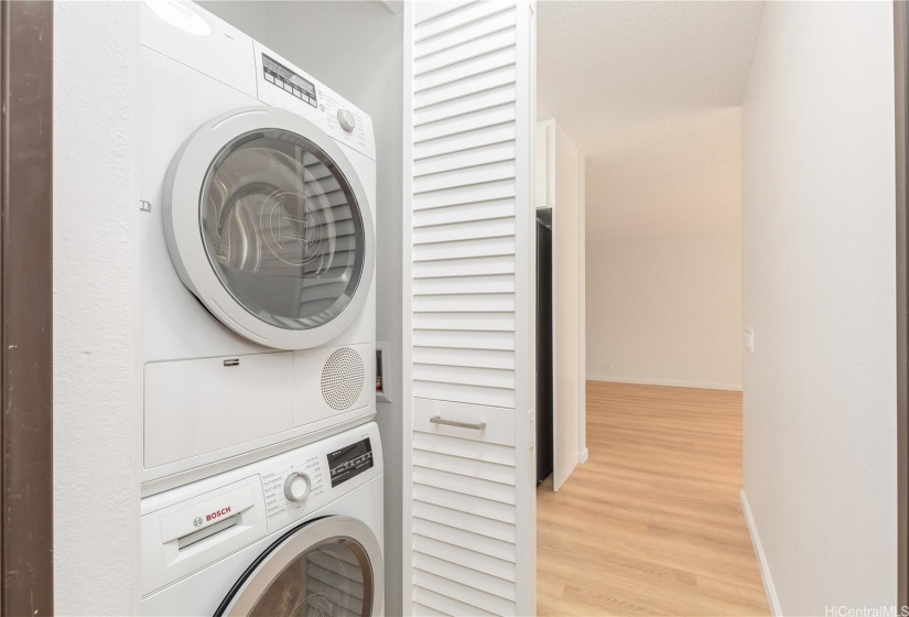 Bosch washer and dryer.