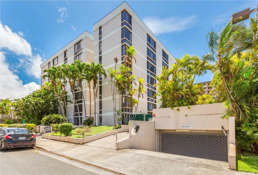 Well maintained building and secured garage.