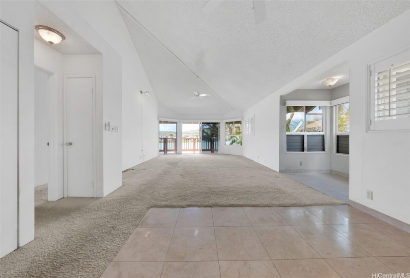 spacious living room