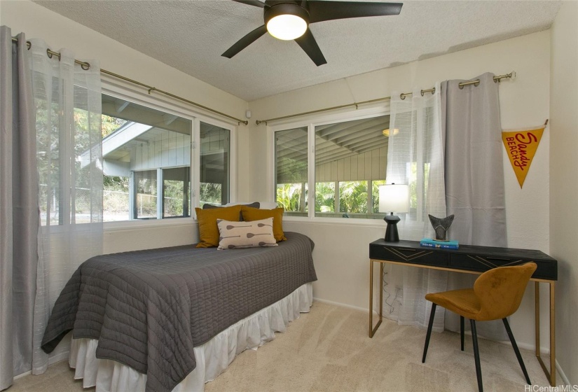 5th bedroom also situated at the back of the home, offering nice views and breezes