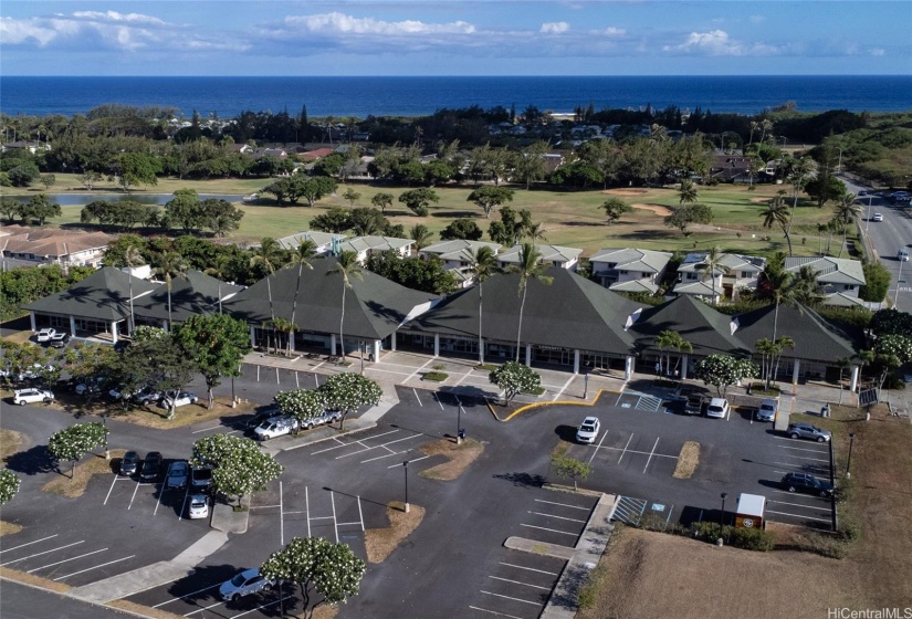 Also nestled in Kalama Valley is this convenient shopping center with fantastic dining options, exercise facilities, shopping and offices. There is also a recycling center in the parking structure.