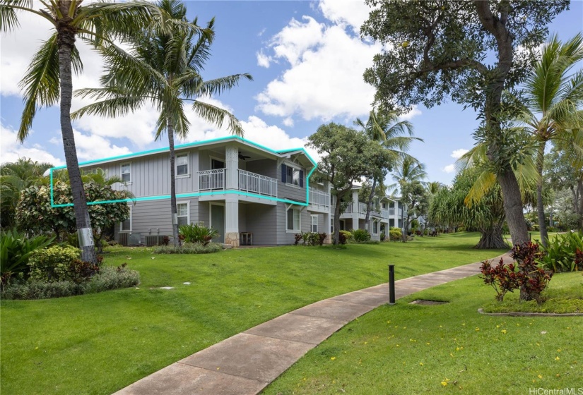 End-unit top level townhome in Ko Olina Kai