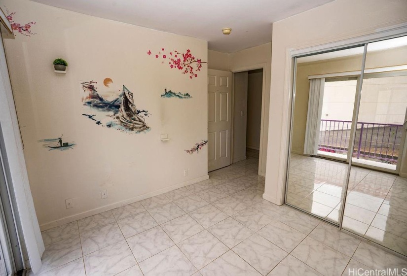 All bedrooms have ceramic tiled floors and mirrored closet doors.