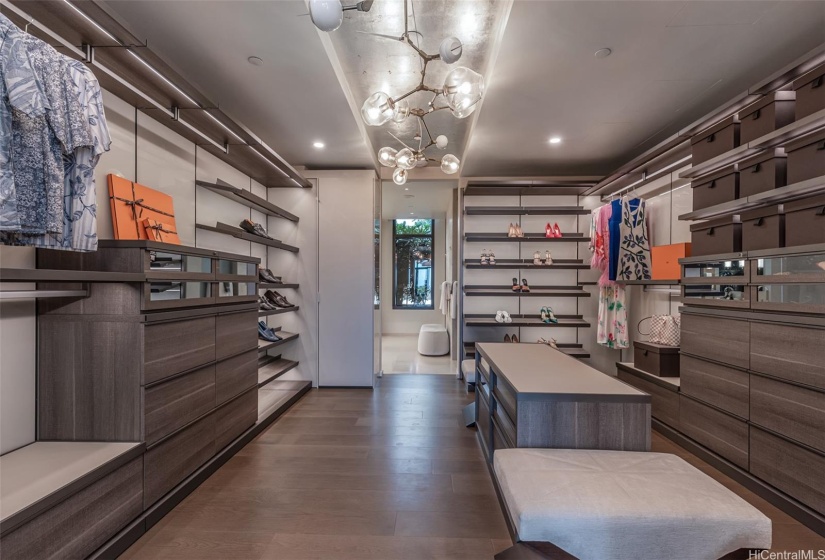 Primary bedroom closet.