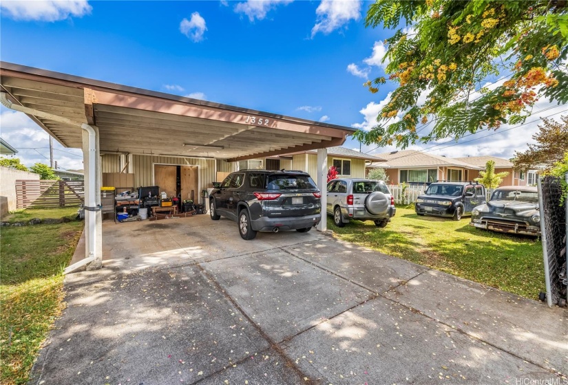 Home has wide front yard, allowing for flexible use and a more tranquil home.