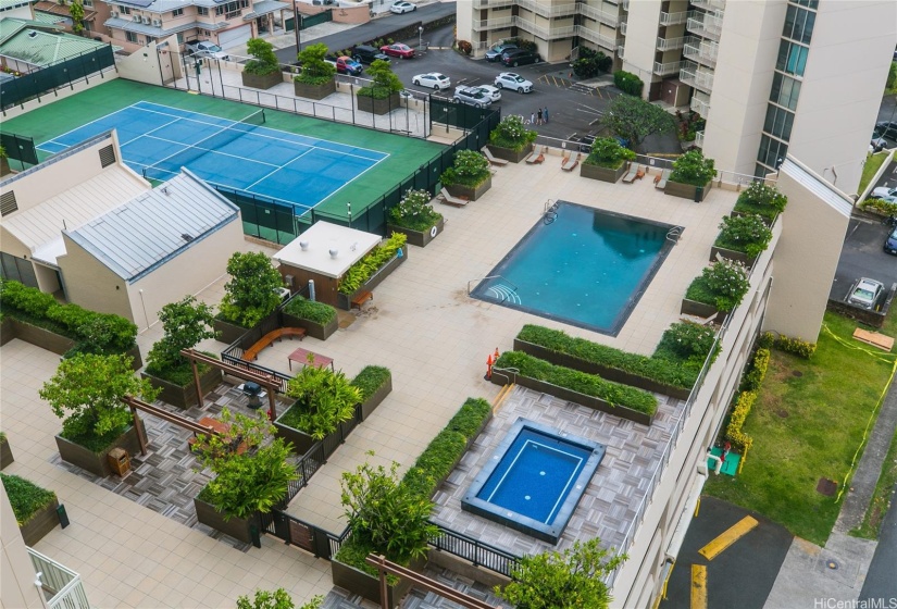 View of amenities deck