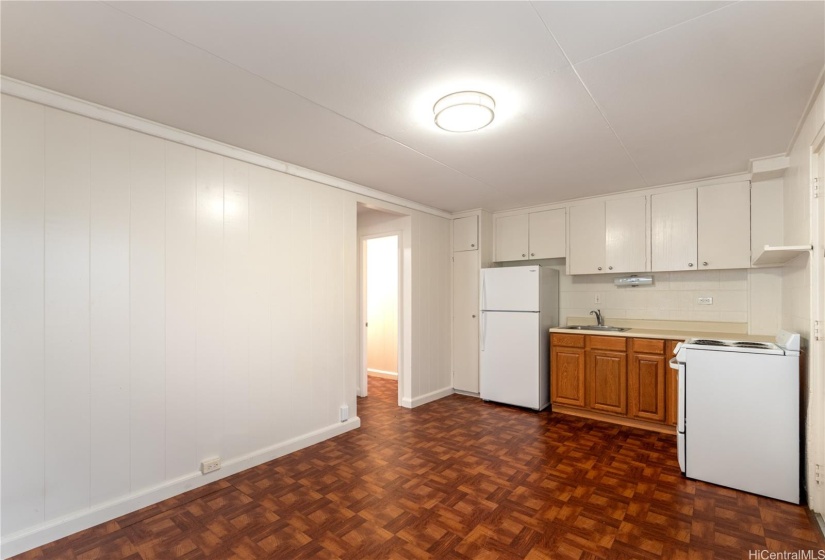 Living room in 1 bedroom unit downstairs