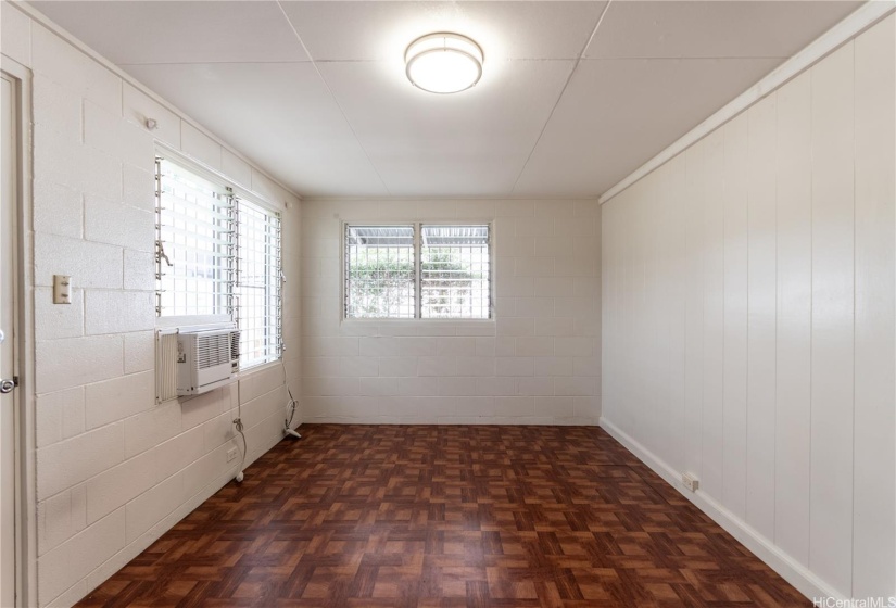 Living room in 1 bedroom unit downstairs