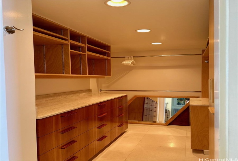 Master walk-in closet