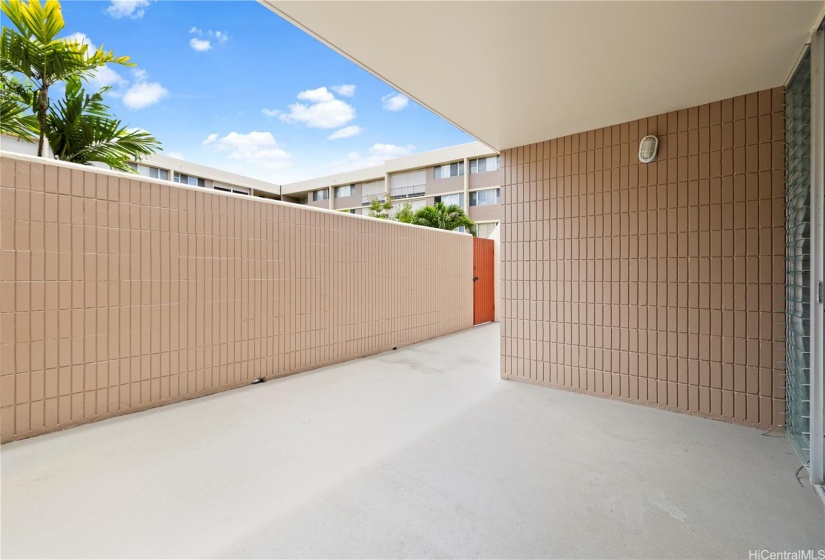 Patio area.