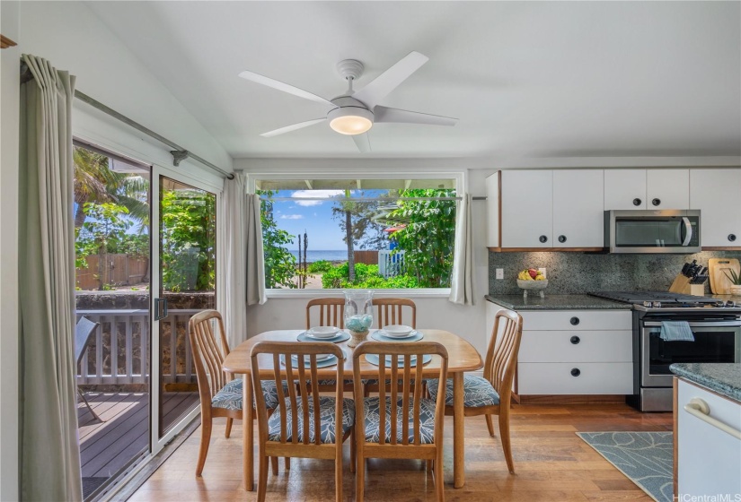 Dining area with a view!