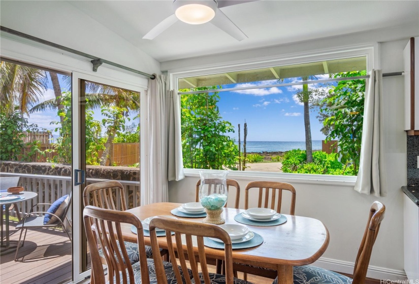 Dining area with a view!