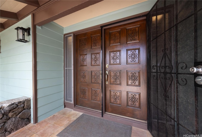 Dramatic double door entry!