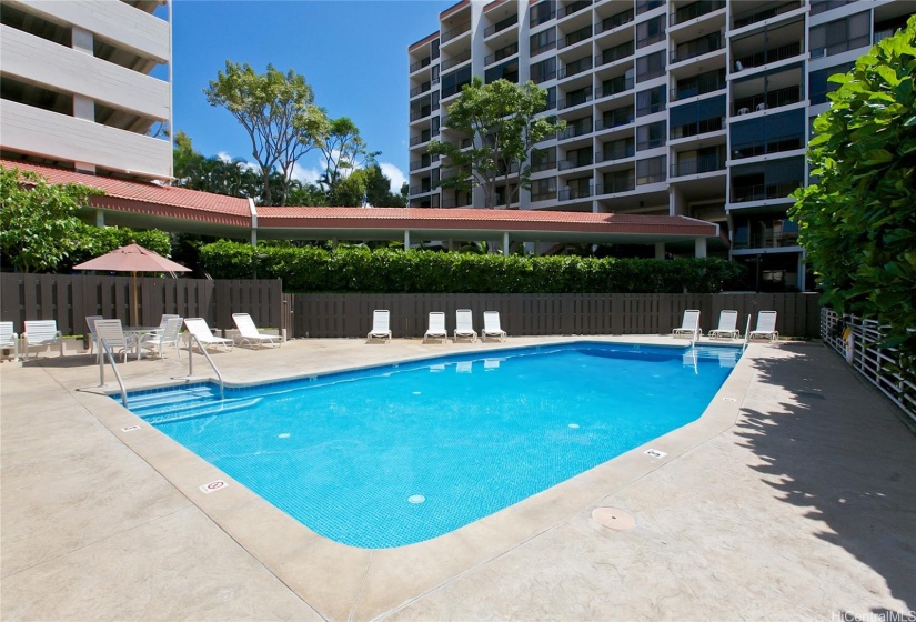 Enjoy a cool dip in the pool after a hot summer day