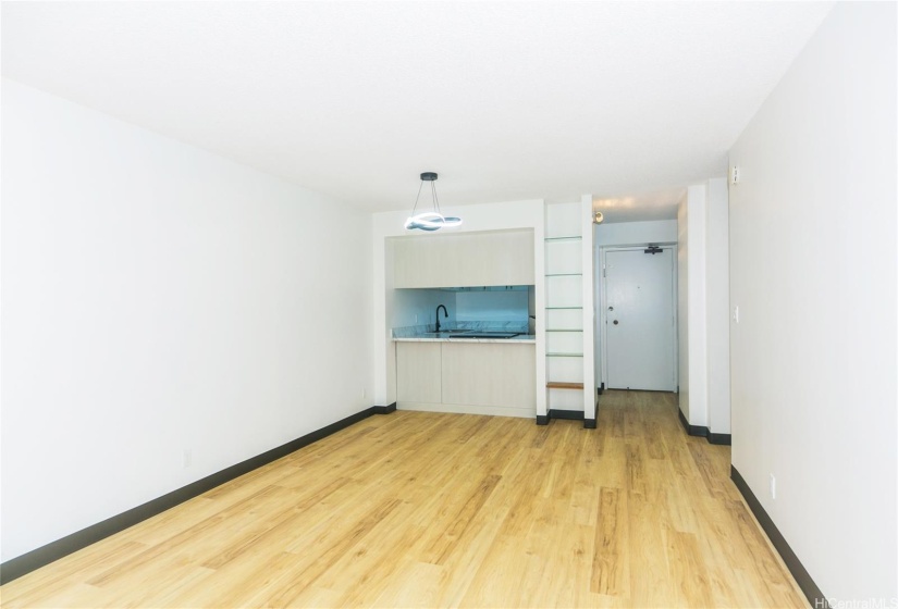 View of living room from the spacious lanai