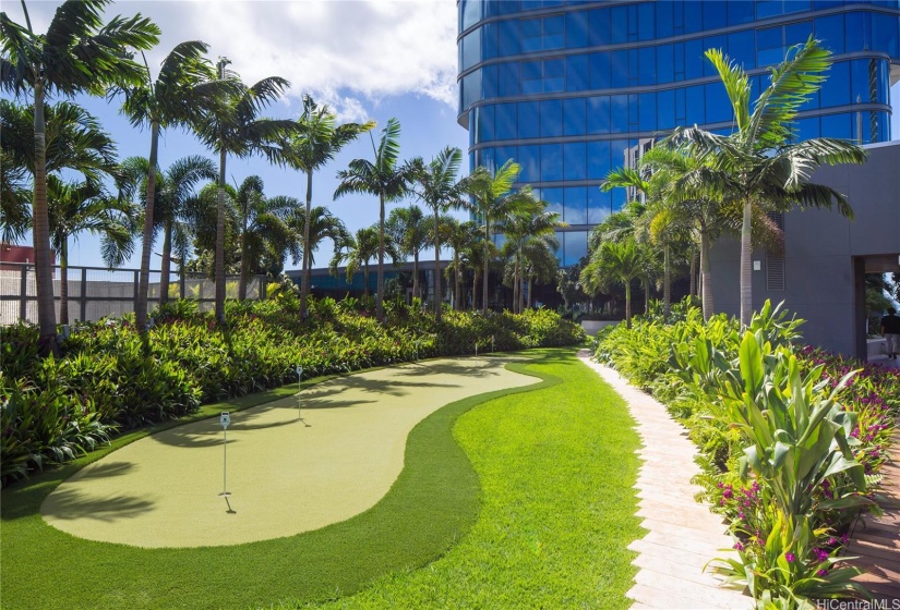 golf putting green