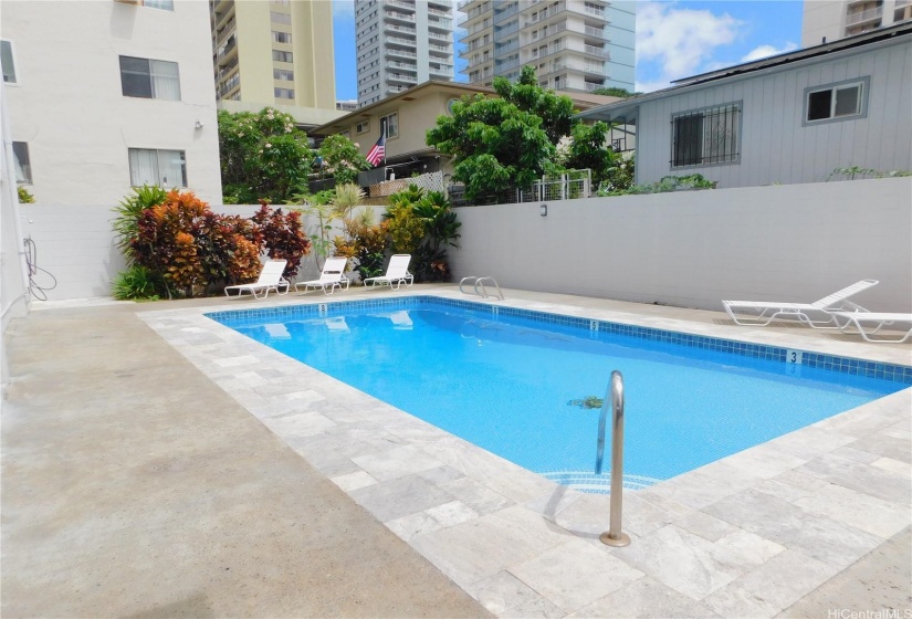 Lovely pool area.