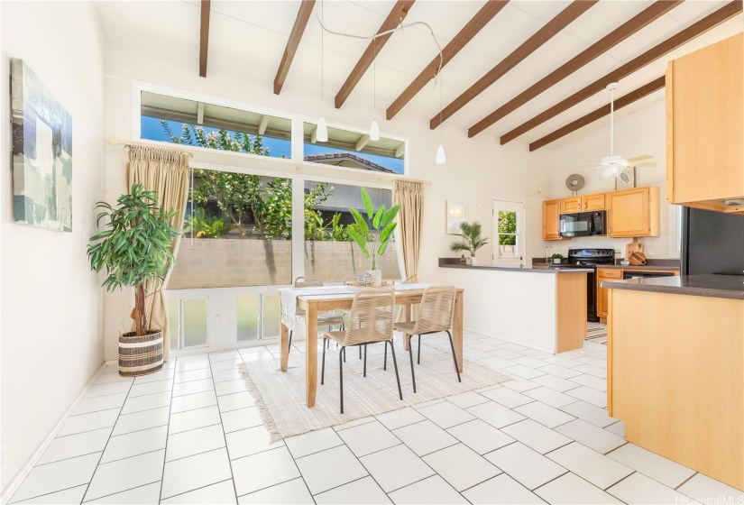 separate dining area