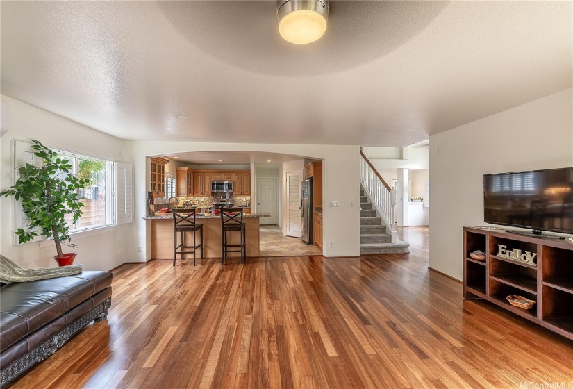 Open Great Room looking into kitchen