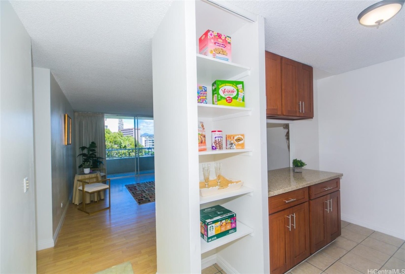 Looking from Entry into Kitchen and Living Room