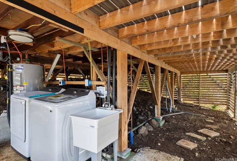 Back house laundry area