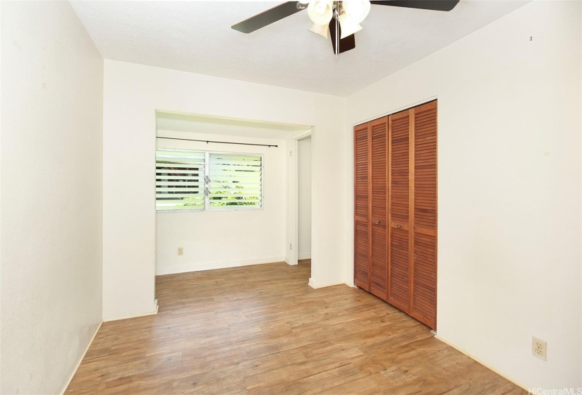 Larger Bedroom - Which has a built-in & Permitted - Extra Closet/Storage/Office(?) ...