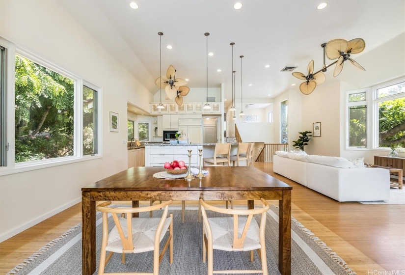 Dining Area off Formal Living Room and Kitchen