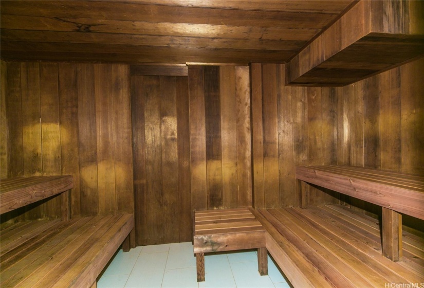 After working out, jump into the sauna to sweat it out