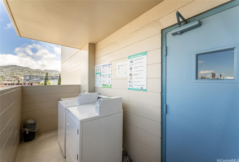 Washer/Dryer on each floor. Located right next to the unit