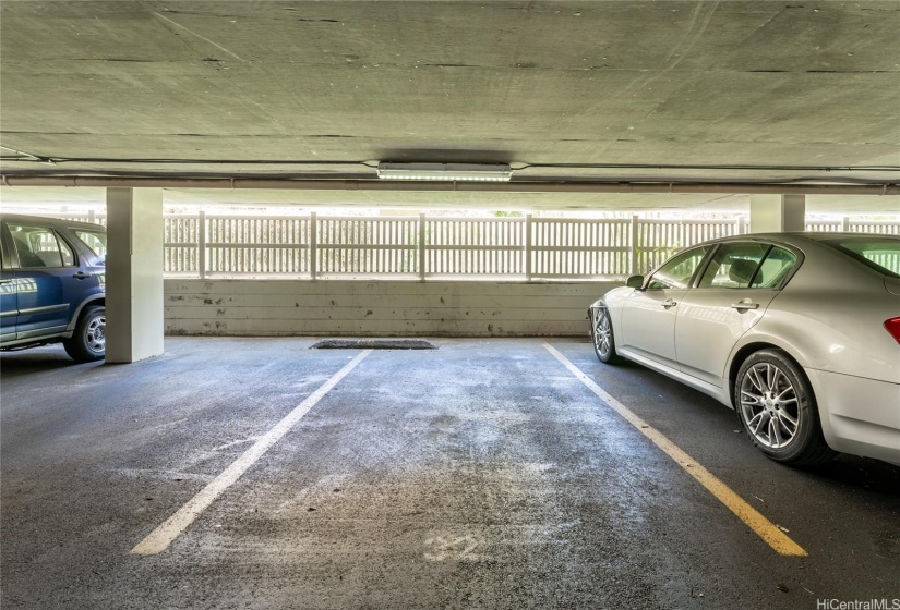 Secured and Covered parking stall.