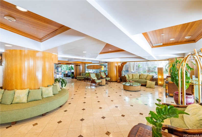 Spacious lobby area.