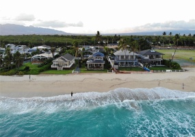 Drone View of Beach House