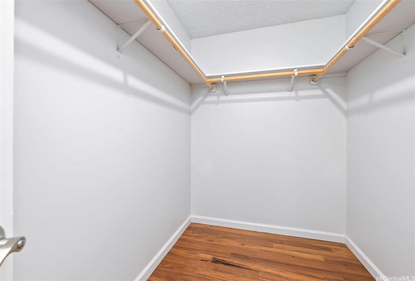 Primary walk-in closet